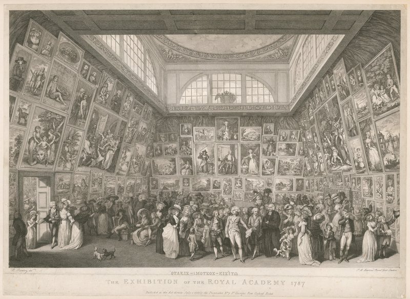 The Exhibition of the Royal Academy by Johann Heinrich Ramberg