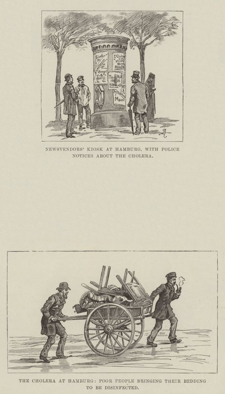 The Cholera at Hamburg by Johann Nepomuk Schonberg