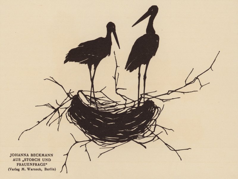Silhouette of a Stork