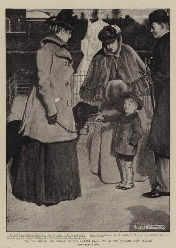 For the Widows and Orphans of the Gallant Dead, One of the Patriotic Dogs