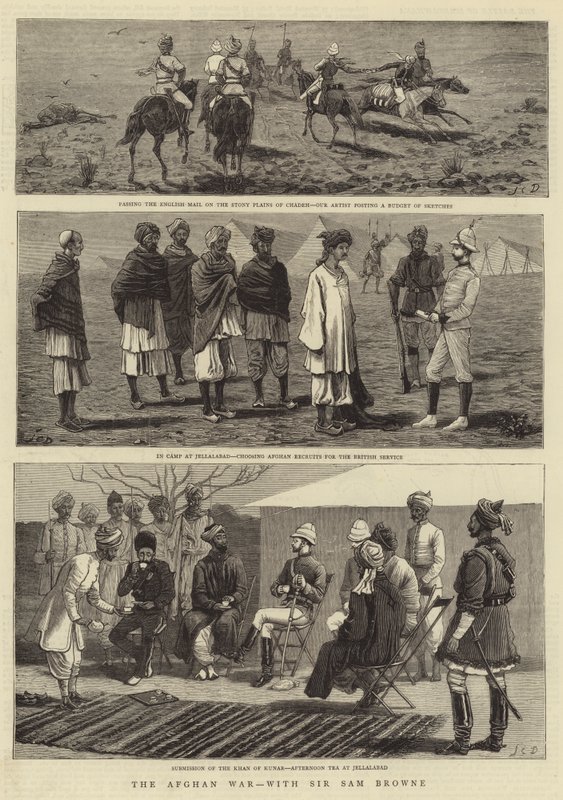 The Afghan War, with Sir Samuel Browne by John Charles Dollman