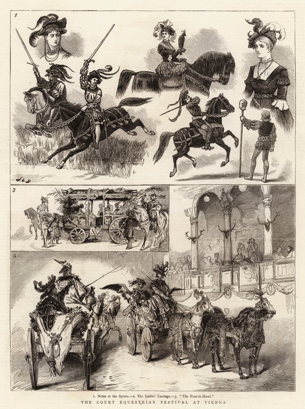 The Court Equestrian Festival at Vienna by John Charles Dollman