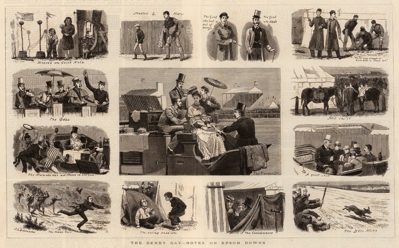 The Derby Day, Notes on Epsom Downs by John Charles Dollman
