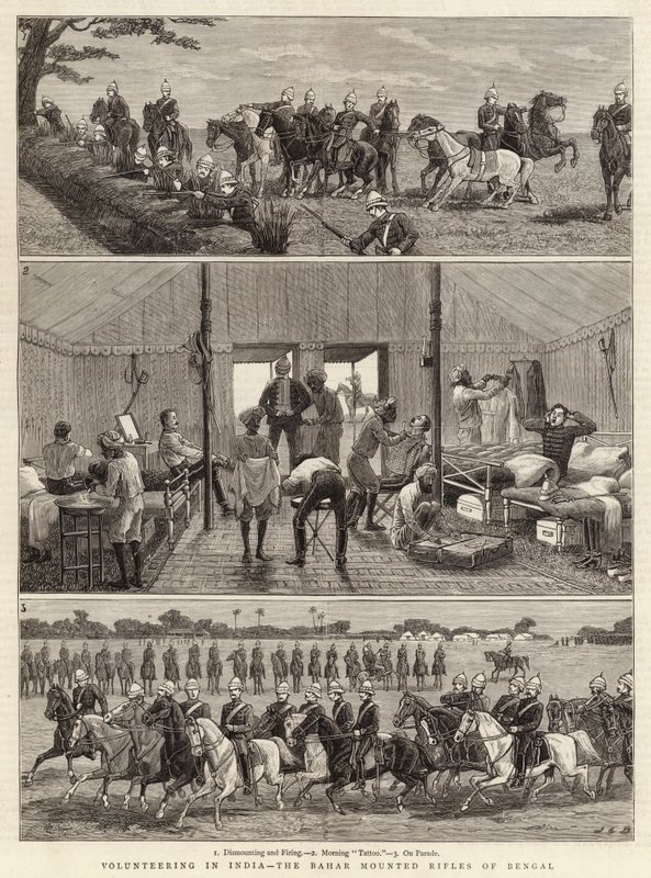 Volunteering in India, the Bahar Mounted Rifles of Bengal by John Charles Dollman