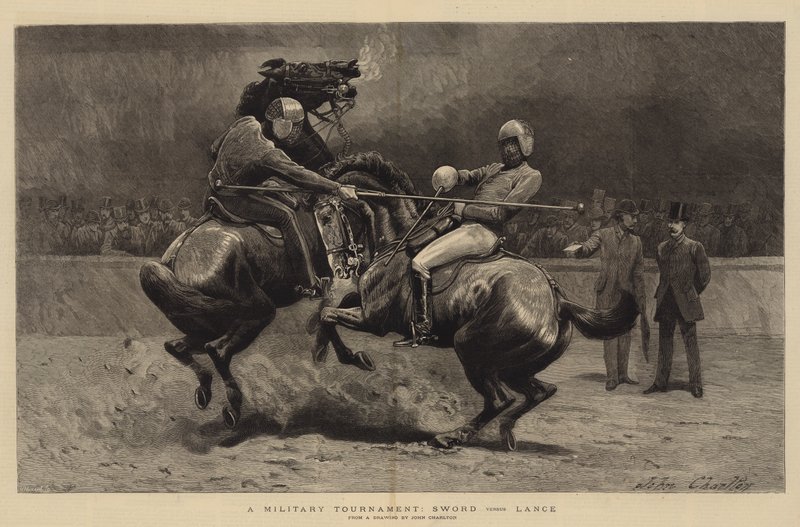 A Military Tournament, Sword versus Lance by John Charlton
