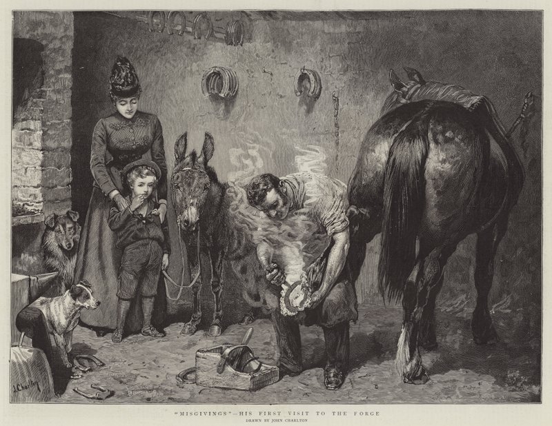 Misgivings, His First Visit to the Forge by John Charlton