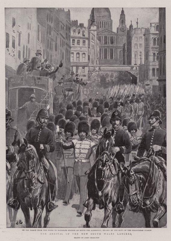 The Arrival of the New South Wales Lancers by John Charlton