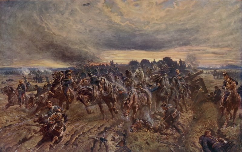 The German Retreat from the Marne, World War I, September 1914 by John Charlton
