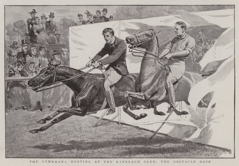 The Gymkhana Meeting at the Ranelagh Club, the Obstacle Race by John Charlton