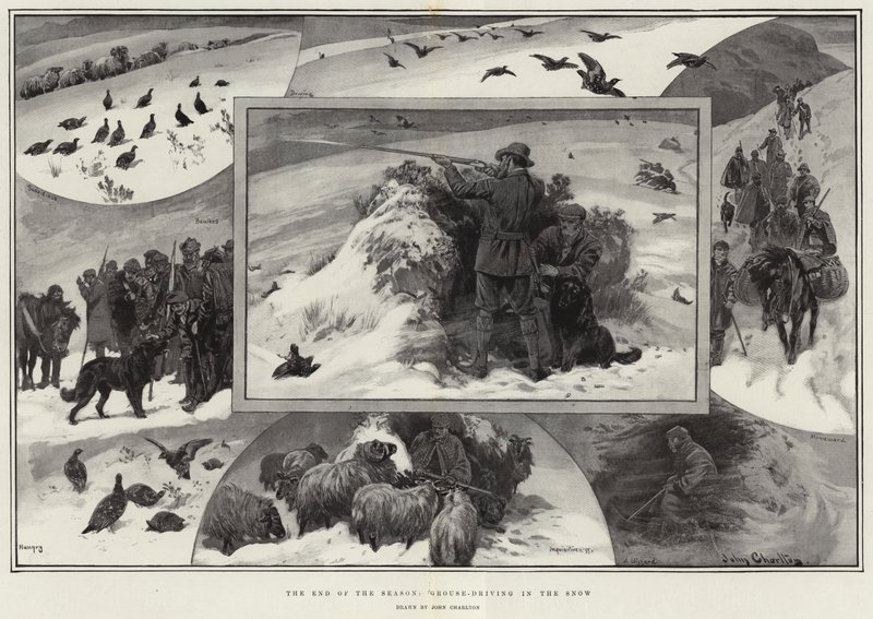 The End of the Season, Grouse-Driving in the Snow by John Charlton