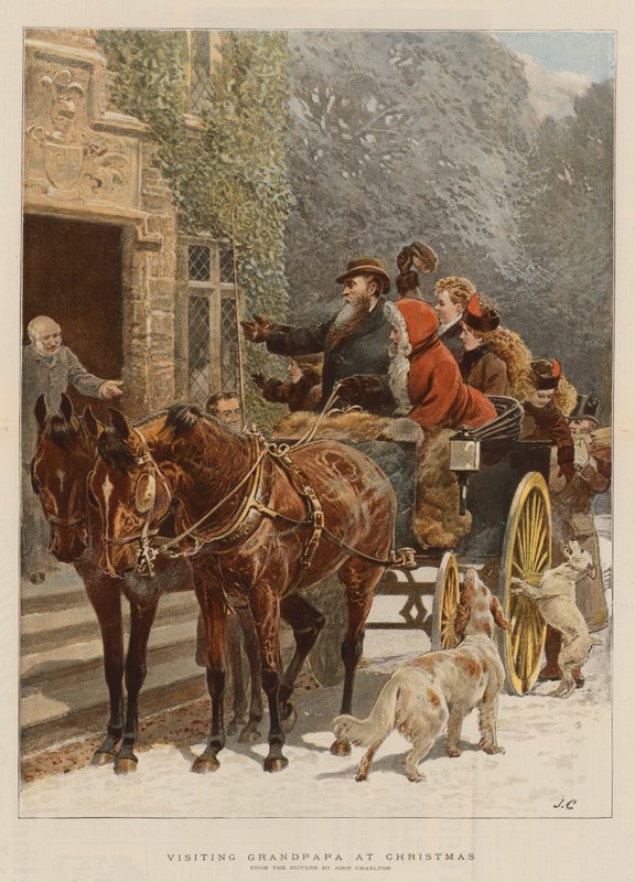 Visiting Grandpapa at Christmas by John Charlton