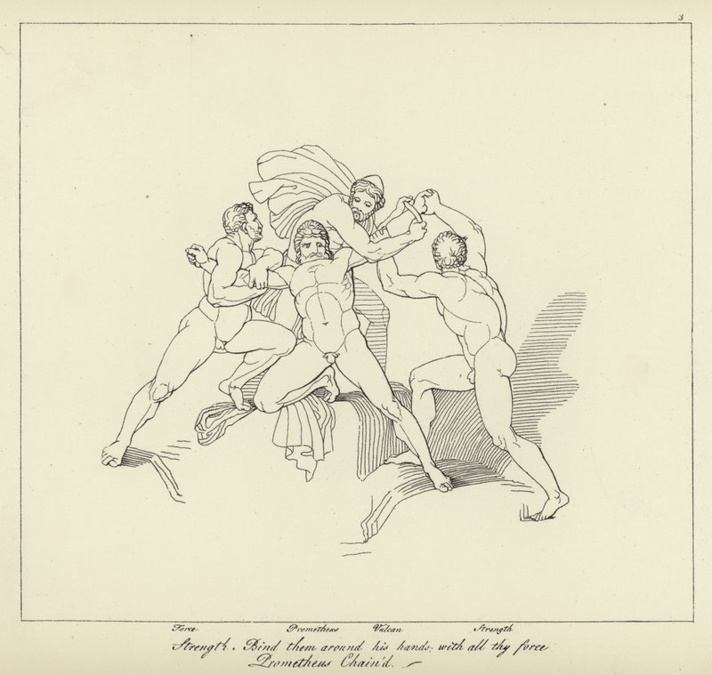 Prometheus Chained by John Flaxman