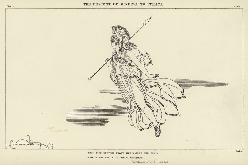 The Descent of Minerva to Ithaca by John Flaxman