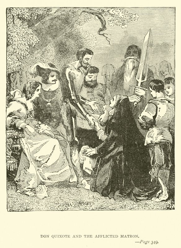 Don Quixote and the Afflicted Matron by John Gilbert
