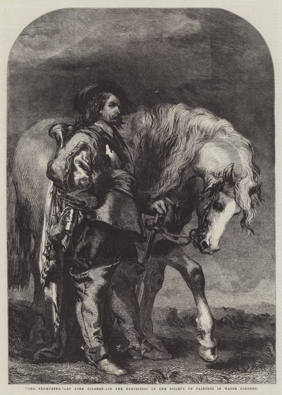 The Trumpeter by John Gilbert
