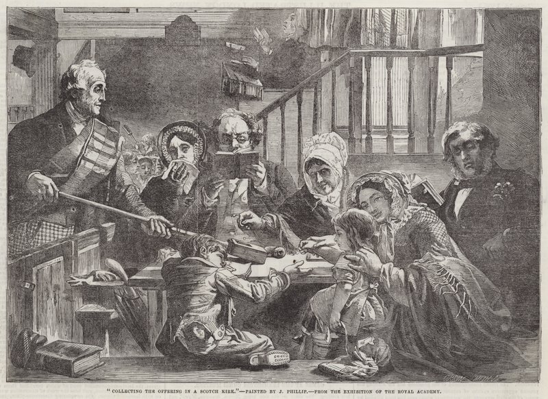 Collecting the Offering in a Scotch Kirk by John Phillip