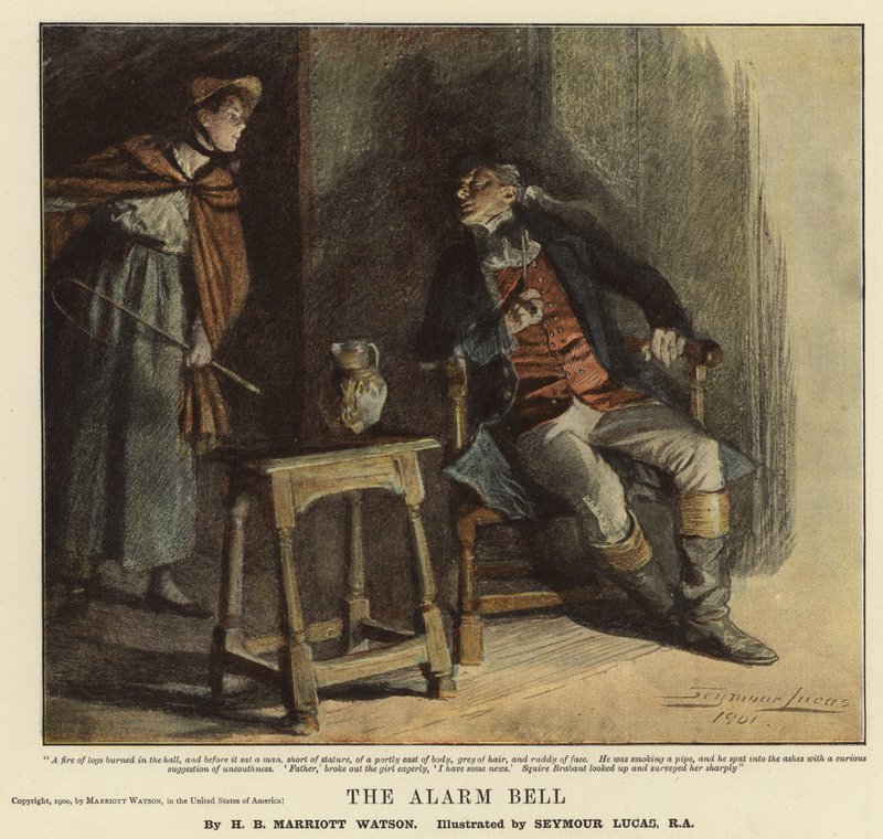 The Alarm Bell by John Seymour Lucas