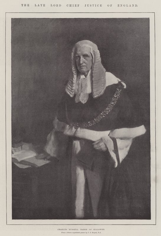The Late Lord Chief Justice of England by John Singer Sargent