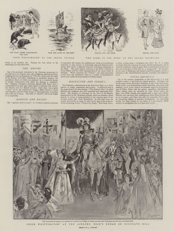 Christmas Entertainments by after John Duncan