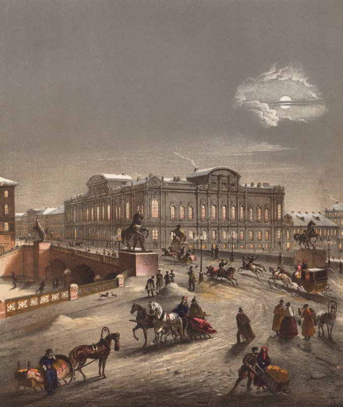 St Petersburg, Russia, in winter by John (after) Brandard