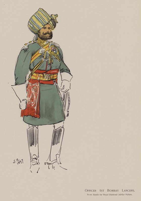 Officer 1st Bombay Lancers by John (after) Charlton