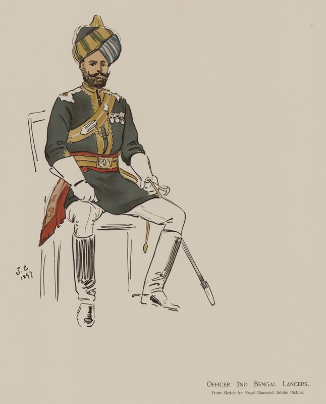 Officer 2nd Bengal Lancers by John (after) Charlton