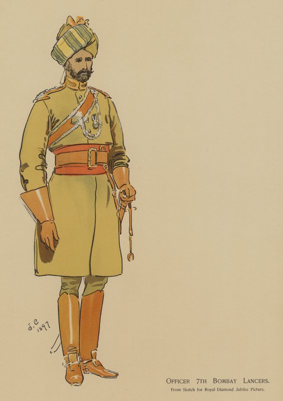 Officer 7th Bombay Lancers by John (after) Charlton