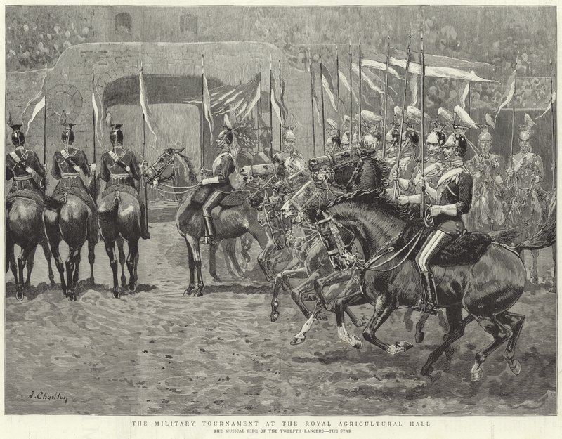 The Military Tournament at the Royal Agricultural Hall by John (after) Charlton