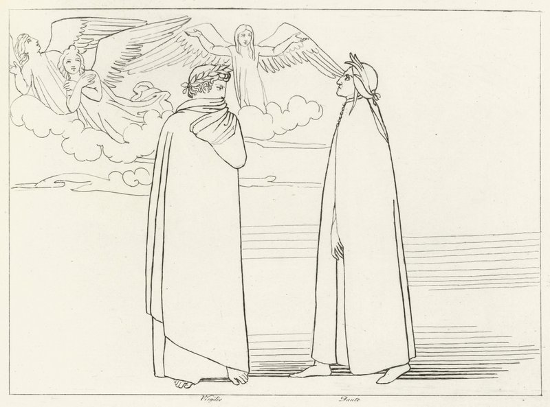 The Choir, Purgatory, Canto 17 by John (after) Flaxman
