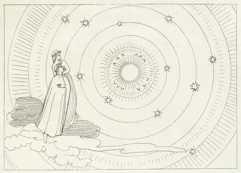 The Empyreum, Paradise, Canto 28 by John (after) Flaxman
