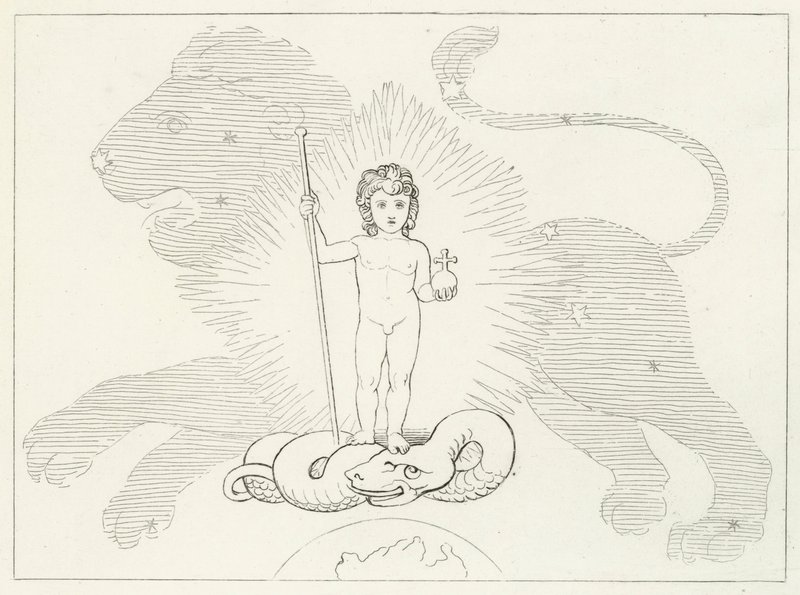The Infant Saviour, Paradise, Canto 16 by John (after) Flaxman