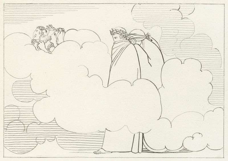 The Region of Smoke, Purgatory, Canto 16 by John (after) Flaxman