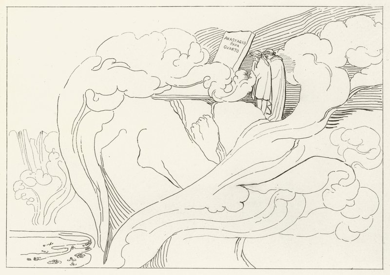 Tomb of Anastasius, Inferno, Canto 11 by John (after) Flaxman