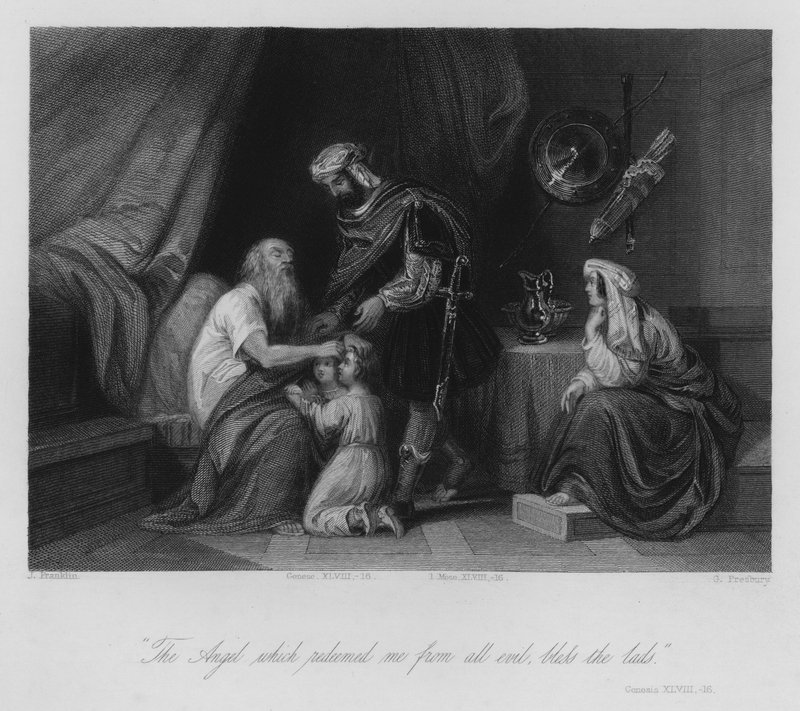 Jacob Blessing Ephraim and Manasseh, Genesis XLVIII by John (after) Gilbert