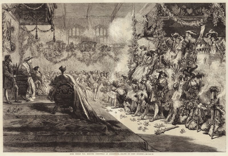 King Henry VIII keeping Christmas at Greenwich by John (after) Gilbert