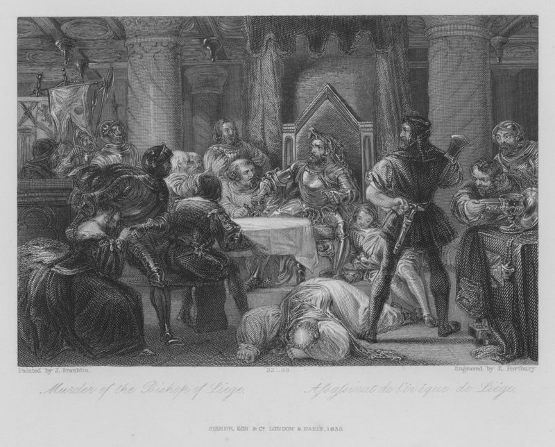 Murder of the Bishop of Liege by John (after) Gilbert