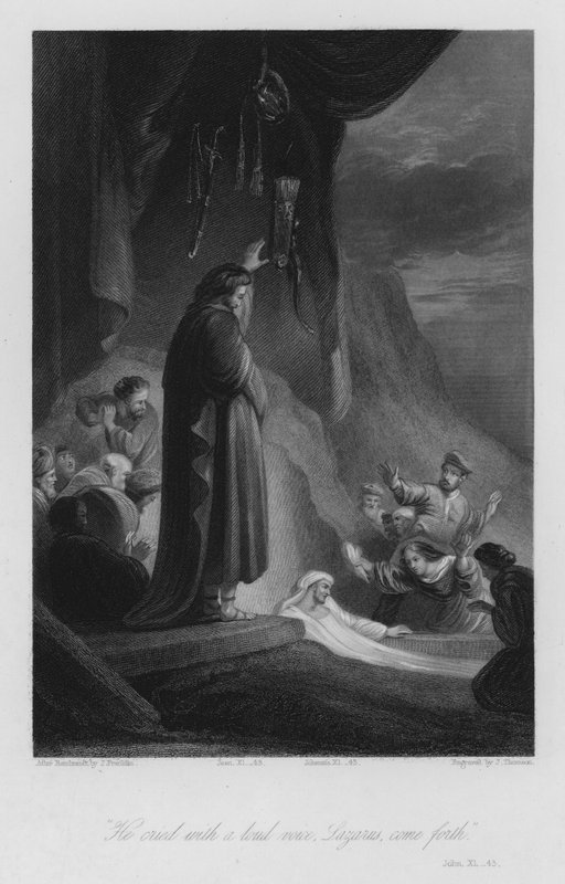 The Raising of Lazarus, John XI, 43 by John (after) Gilbert