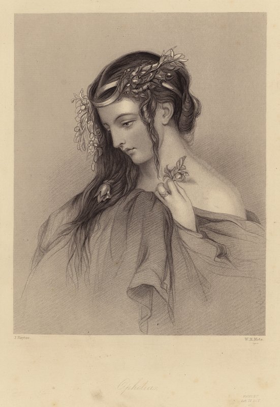 Shakespeare: Hamlet, Ophelia, Act IV, Scene V by John (after) Hayter