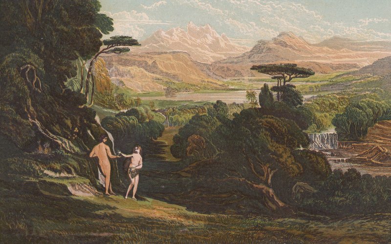The Garden of Eden by John (after) Martin