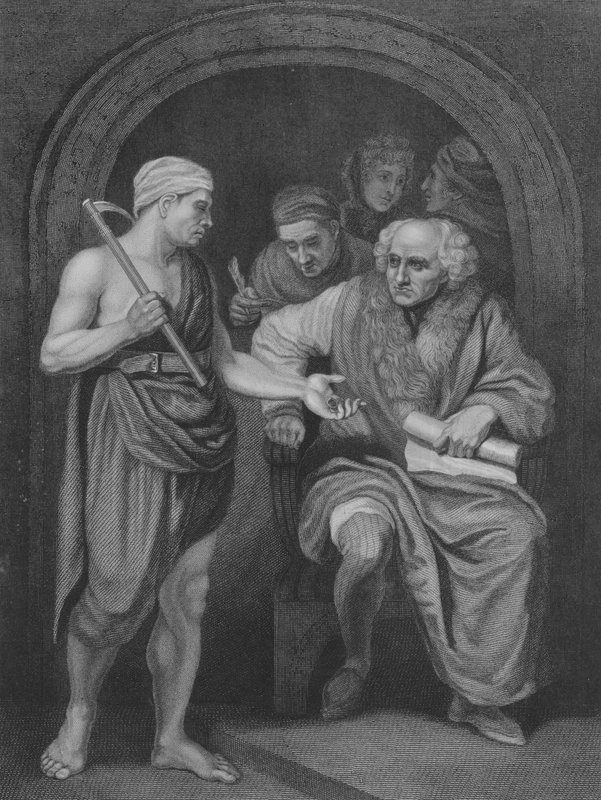 The Lord of the Vineyard, St Matthew 20, Verse 1-17 by John (after) Opie