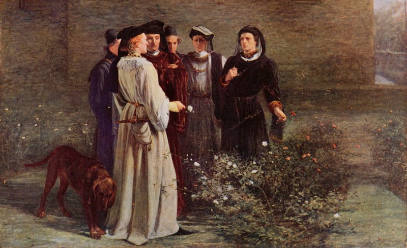 Shakespeare: The Red Rose and the White, Henry VI, Part I, Act II, Scene 4 by John (after) Pettie