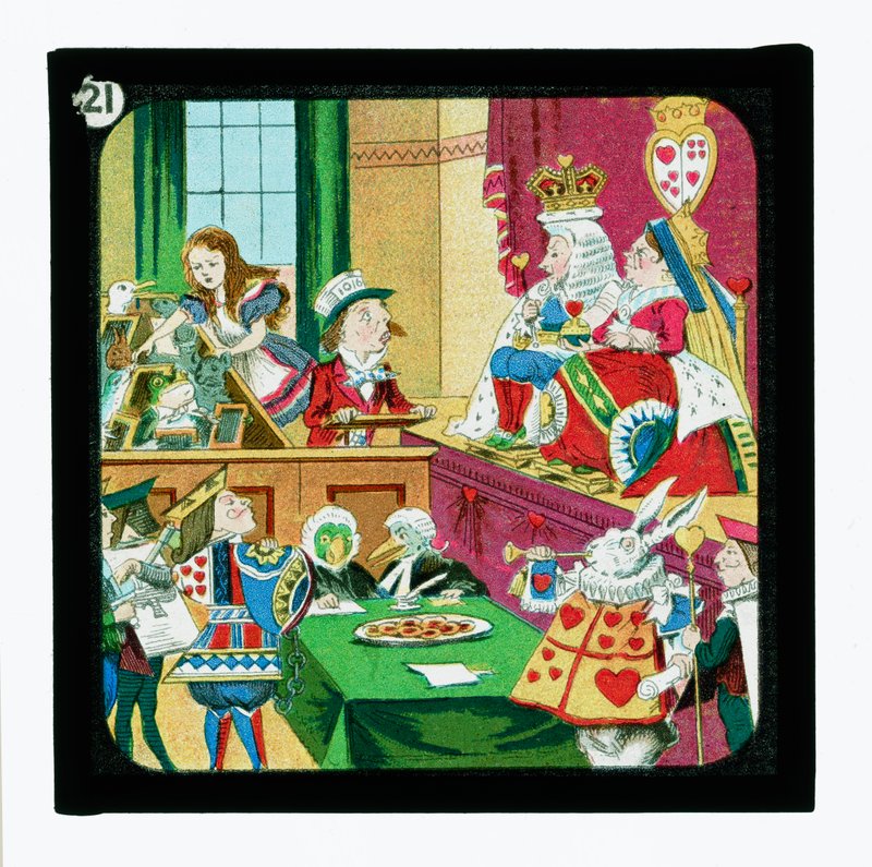 Alice in Wonderland, Coloured Lantern Slides by John (after) Tenniel