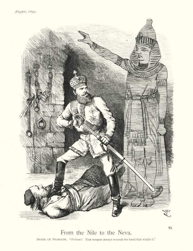 Sir John Tenniel Cartoon: From the Nile to the Neva by John (after) Tenniel