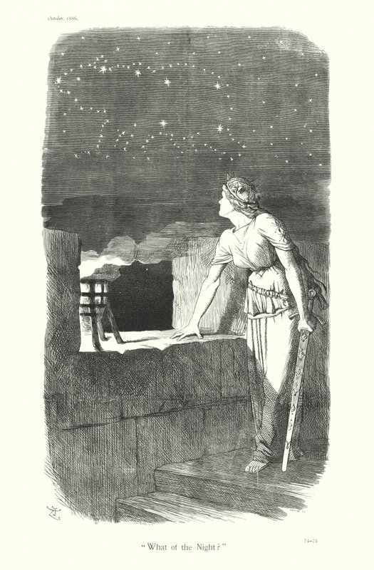 Sir John Tenniel Cartoon: "What of the Night?" by John (after) Tenniel