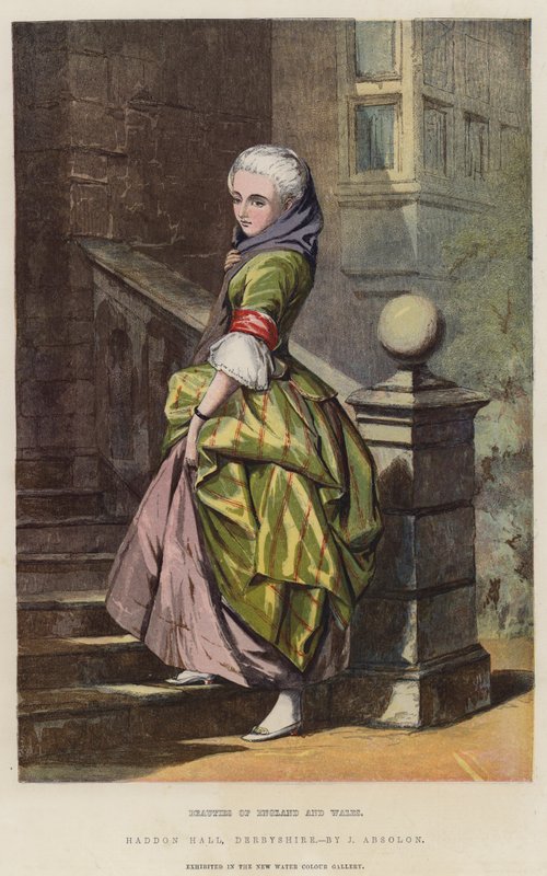 Beauties of England and Wales, Haddon Hall, Derbyshire by John Absolon