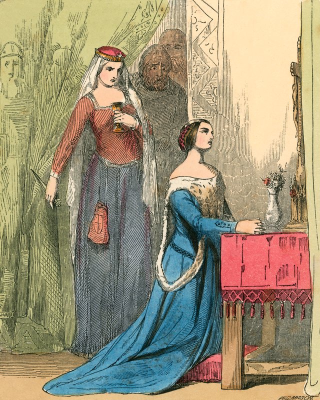 The Queen offering the poison to Fair Rosamond by John Absolon