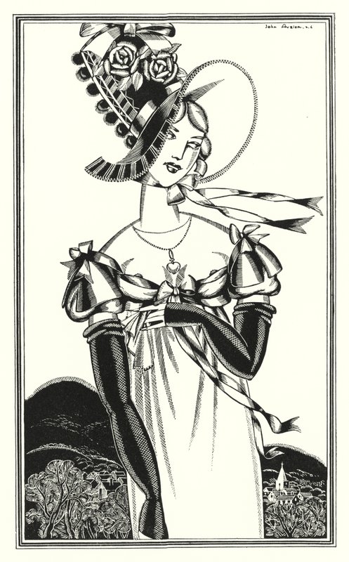 Illustration for Don Juan by Lord Byron: A Bonnet, Which the Fair Sex Wear by John Austen