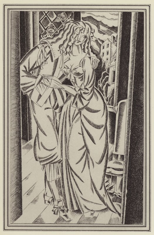 Illustration for Moll Flanders by Daniel Defoe by John Austen