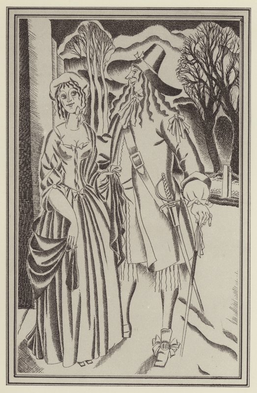 Illustration for Moll Flanders by Daniel Defoe by John Austen