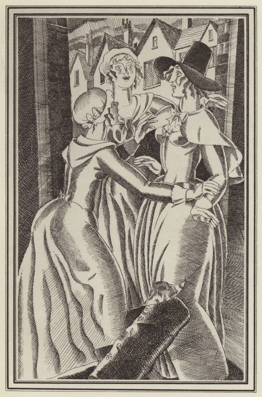 Illustration for Moll Flanders by Daniel Defoe by John Austen
